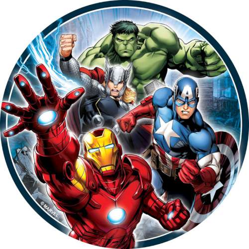 Avengers Edible Icing Image #2 - Click Image to Close